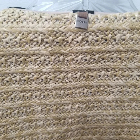 Rudsak Benedetia Straw Leather Cropped Tan  Brown Jacket S - Picture 10 of 14